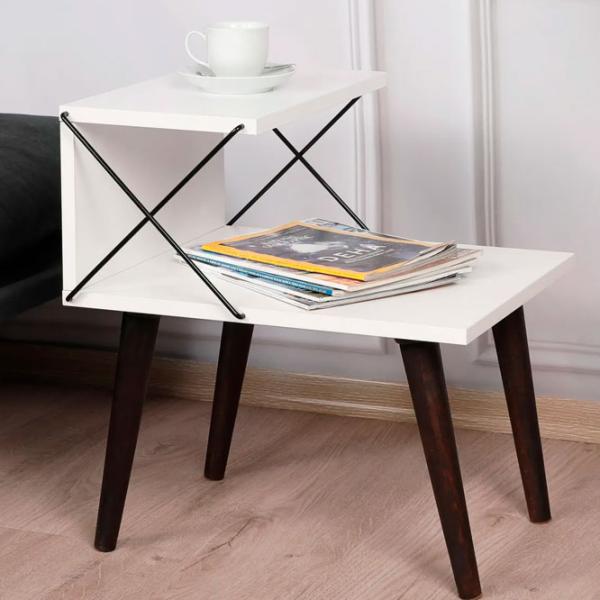 Тумбочки Trendy Cross 55 x 50 x 40см / ЛДСП / Black photo 3