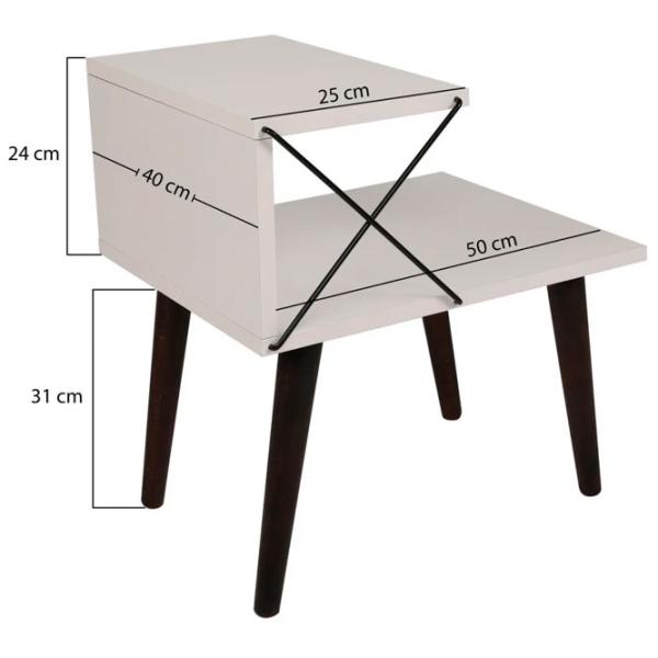 Тумбочки Trendy Cross 55 x 50 x 40см / ЛДСП / Black photo 9