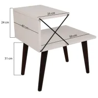 Тумбочки Trendy Cross 55 x 50 x 40см / ЛДСП / Black photo 8