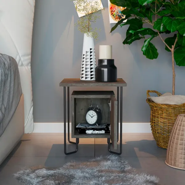 Тумбочки Trendy Acres Nightstand 45 x 40 x 40см / Металл / Black photo 3