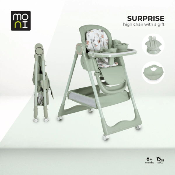 Стульчик для кормления Moni Surprise (MT.225286) / 6 месяцев / Зеленый  photo 10
