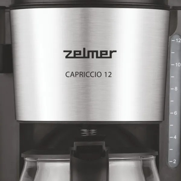 Aparat de cafea ZELMER ZCM1200 Cu picurare / 1.6 l / Black photo 4