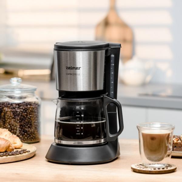 Aparat de cafea ZELMER ZCM1200 Cu picurare / 1.6 l / Black photo 7