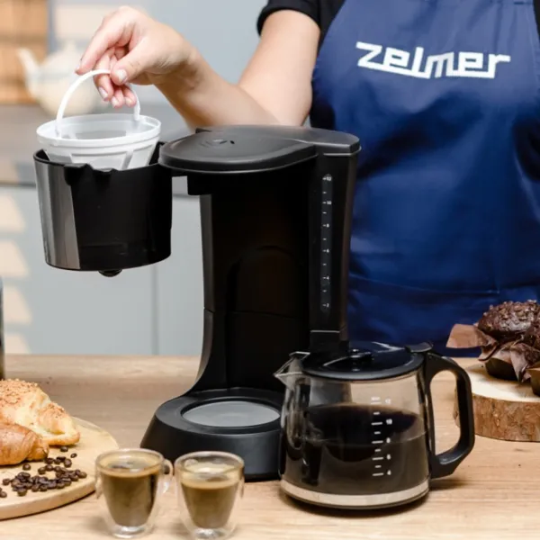 Aparat de cafea ZELMER ZCM1200 Cu picurare / 1.6 l / Black photo 9