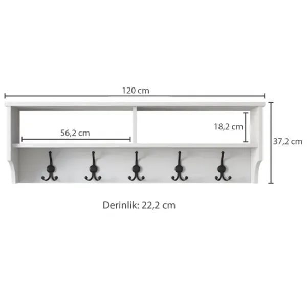Raft Trendy Sala Stand P2 PAL / White photo 8