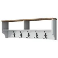 Полка Trendy Sala Stand P2 ДСП / Белый-Дуб светлый
