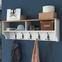 Raft Trendy Sala Stand P2 PAL / Alb-Stejar deschis photo 3