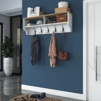Raft Trendy Sala Stand P2 PAL / Alb-Stejar deschis photo 4