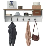 Raft Trendy Sala Stand P2 PAL / Alb-Stejar deschis photo 9