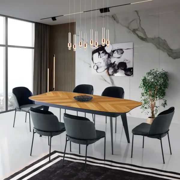 Masă de bucătărie fixă Trendy LR - 951 MDF/ Brown photo 2