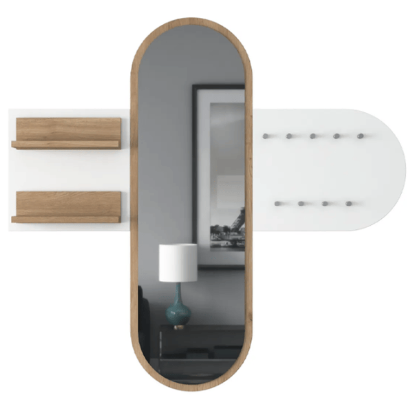 Raft Trendy Sala Stand P3 PAL / Alb-Stejar deschis photo 2