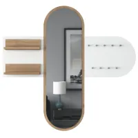 Raft Trendy Sala Stand P3 PAL / Alb-Stejar deschis photo 2