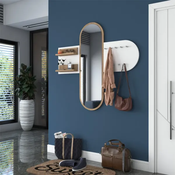 Raft Trendy Sala Stand P3 PAL / Alb-Stejar deschis photo 3