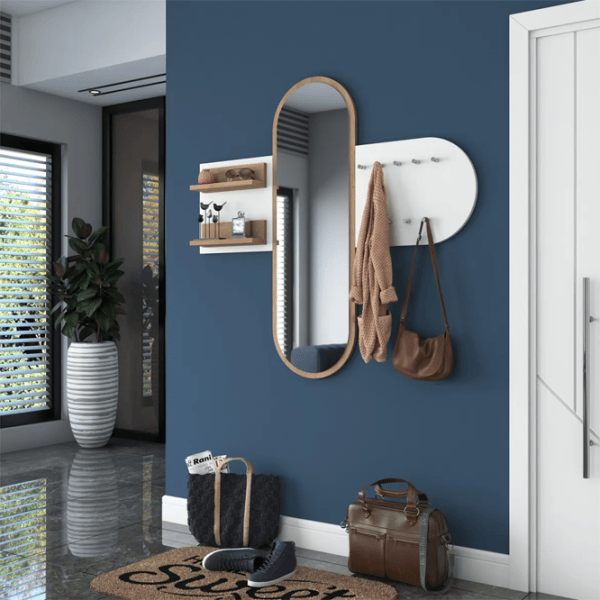 Raft Trendy Sala Stand P3 PAL / Alb-Stejar deschis photo 3