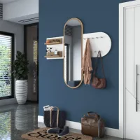 Raft Trendy Sala Stand P3 PAL / Alb-Stejar deschis photo 3
