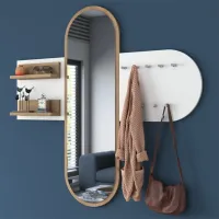 Raft Trendy Sala Stand P3 PAL / Alb-Stejar deschis photo 5