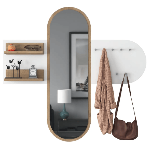 Raft Trendy Sala Stand P3 PAL / Alb-Stejar deschis photo 6