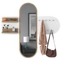 Raft Trendy Sala Stand P3 PAL / Alb-Stejar deschis photo 6