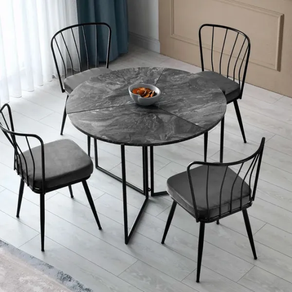 Masă de bucătărie pliabilă Trendy Yaprak Lemn/ Dark Gray photo 2