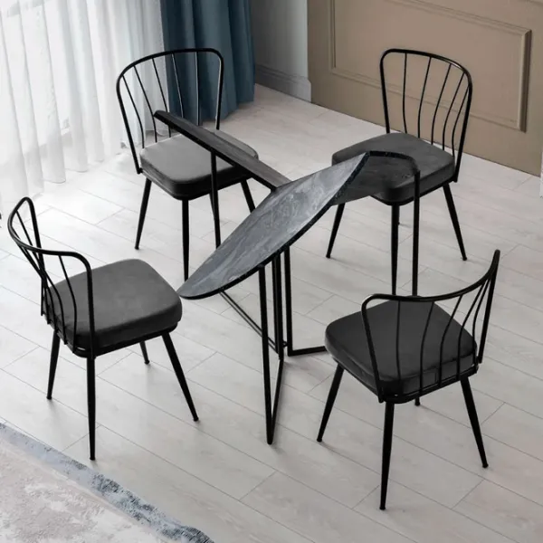 Masă de bucătărie pliabilă Trendy Yaprak Lemn/ Dark Gray photo 3