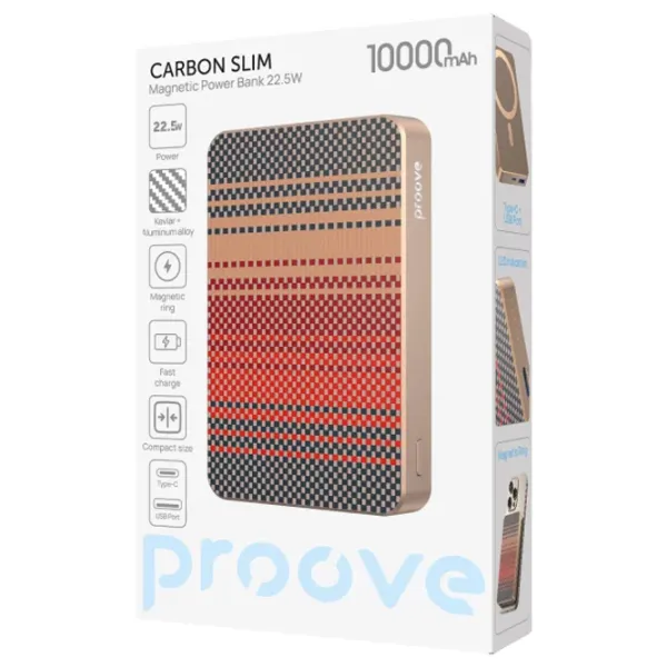Power Bank Proove Carbon Slim 10000 mAh/ Beige photo 5