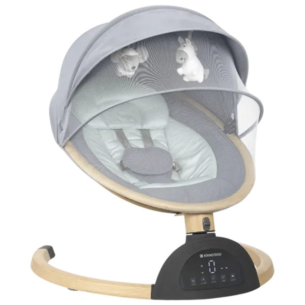 Leagăn pentru bebeluși Kikka Boo Ashlee 2025 (KB.229296) 3.3 kg/ Light Gray photo 2