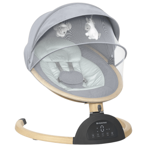 Leagăn pentru bebeluși Kikka Boo Ashlee 2025 (KB.229296) 3.3 kg/ Light Gray photo 2