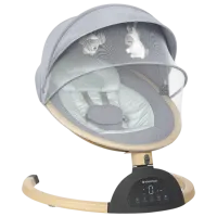 Leagăn pentru bebeluși Kikka Boo Ashlee 2025 (KB.229296) 3.3 kg/ Light Gray photo 2