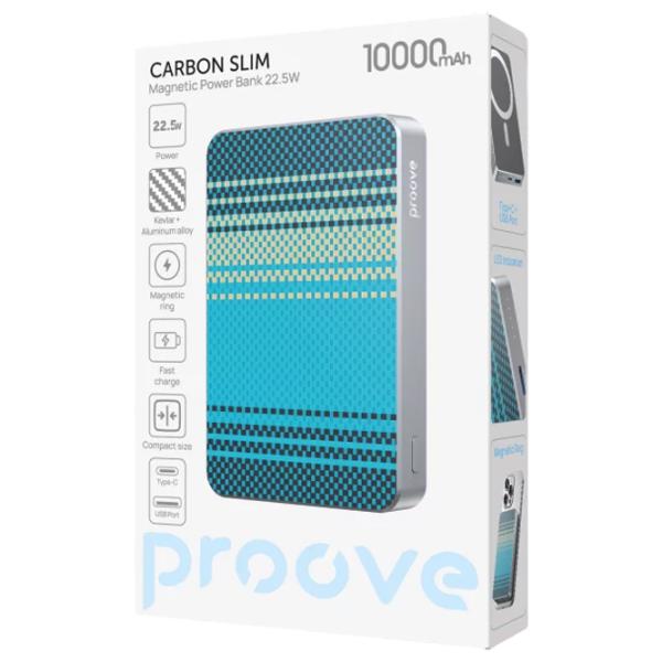 Power Bank Proove Carbon Slim 10000 mAh/ Blue photo 6