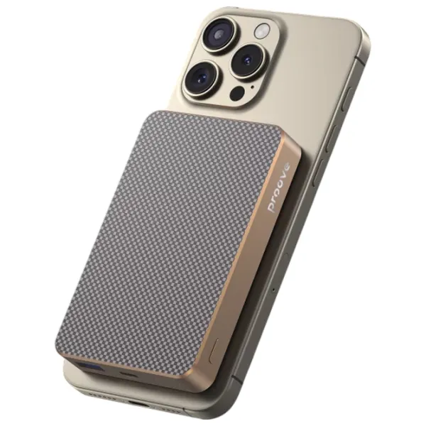 Power Bank Proove Carbon Slim 10000 mAh/ Bronze Light photo 4