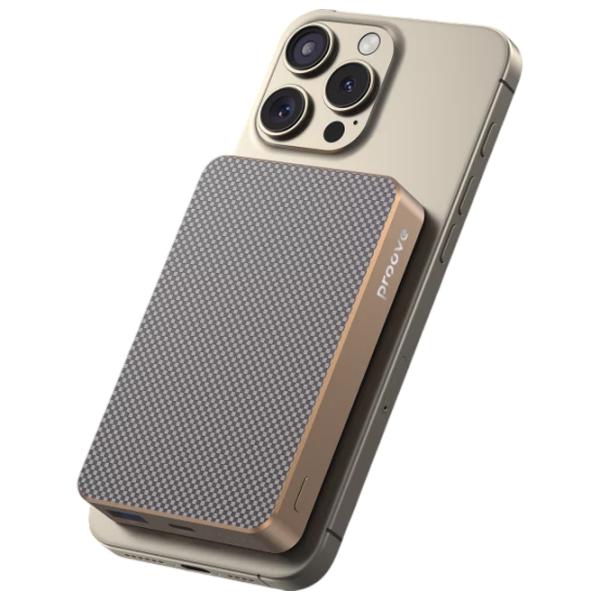 Power Bank Proove Carbon Slim 10000 mAh/ Bronze Light photo 4