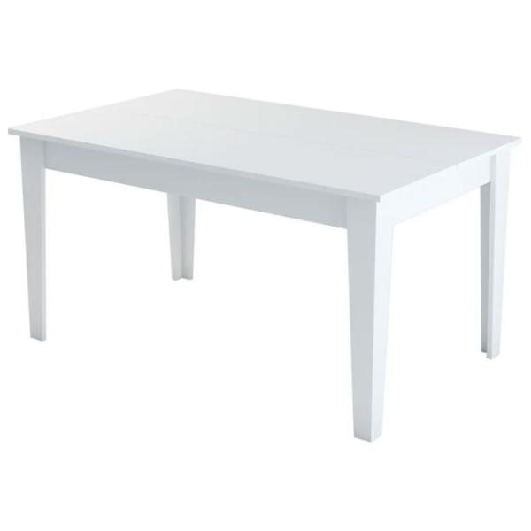 Masă de bucătărie fixă Trendy Milan PAL/ White photo 1