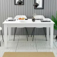 Кухонный стол зафиксированный Trendy Milan ДСП/ Белый photo 3