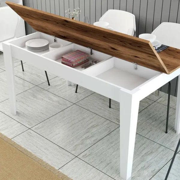 Кухонный стол зафиксированный Trendy Milan ДСП/ Коричневый photo 5