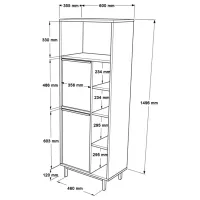 Комод Trendy ON10B-S 160 x 45.1 x 35.1см / ДСП / Орех photo 6