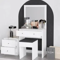 Туалетный столик Trendy Nice ЛДСП / White photo 5