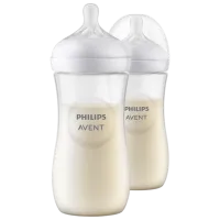 Set biberoane Philips Avent Natural Unisex / 0.33l / Transparent