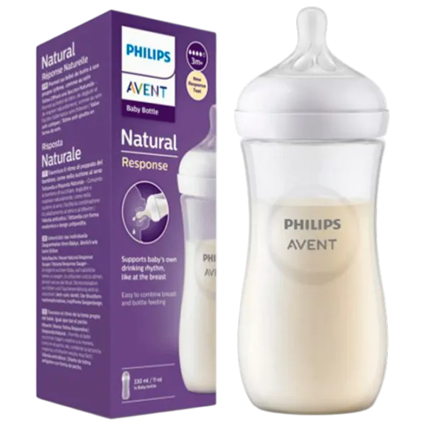 Set biberoane Philips Avent Natural Unisex / 0.33l / Transparent photo 4