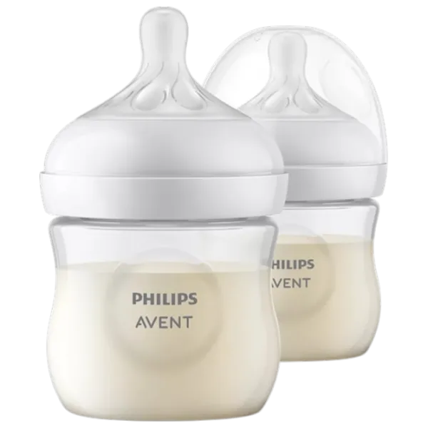 Tetină pentru biberon Philips Avent Natural Unisex / 0.125l / Transparent photo 1