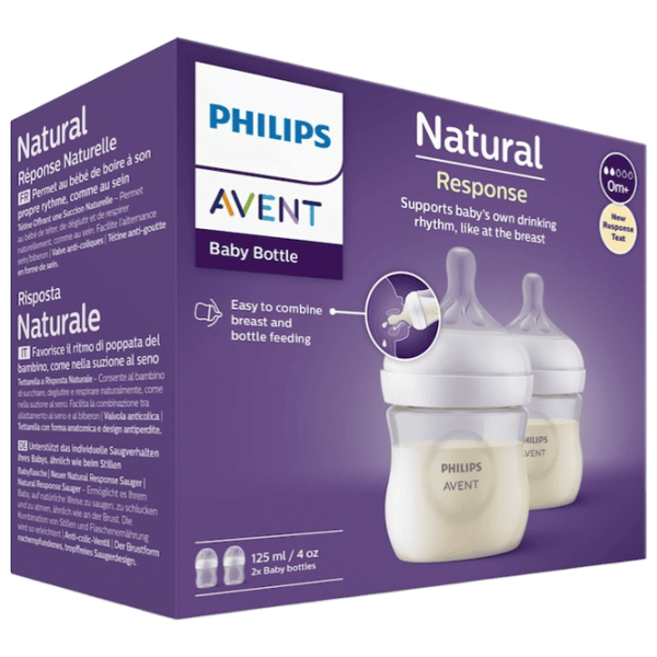 Tetină pentru biberon Philips Avent Natural Unisex / 0.125l / Transparent photo 6