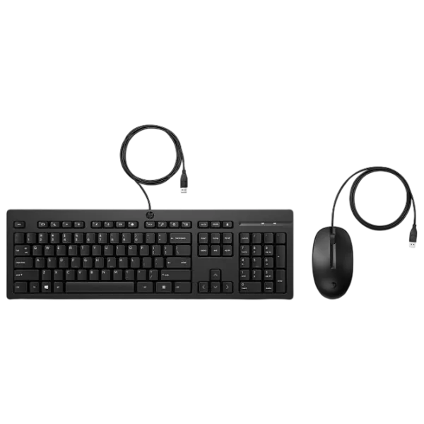 Tastatura & Mouse HP 225 Kit Cu fir / Black photo 1