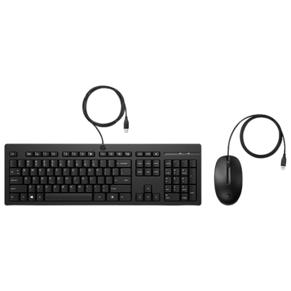 Tastatura & Mouse HP 225 Kit Cu fir / Black photo 1