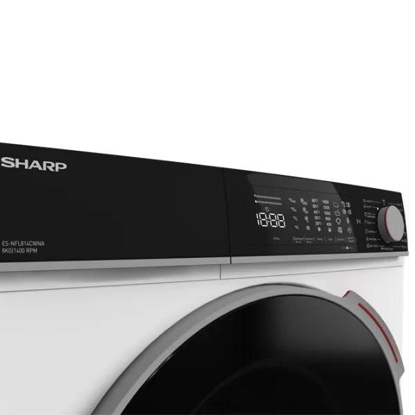 Mașină de spălat SHARP ES-DNFL014CWDA-EE 10 kg / 1400 rpm / White photo 8