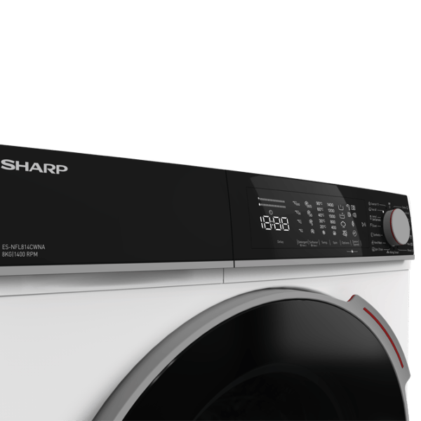 Mașină de spălat SHARP ES-DNFL014CWDA-EE 10 kg / 1400 rpm / White photo 8
