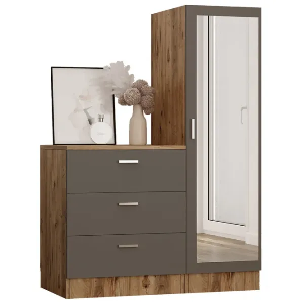 Comodă Trendy CC6-AA 140 x 100 x 45 / PAL / Antracit photo 1