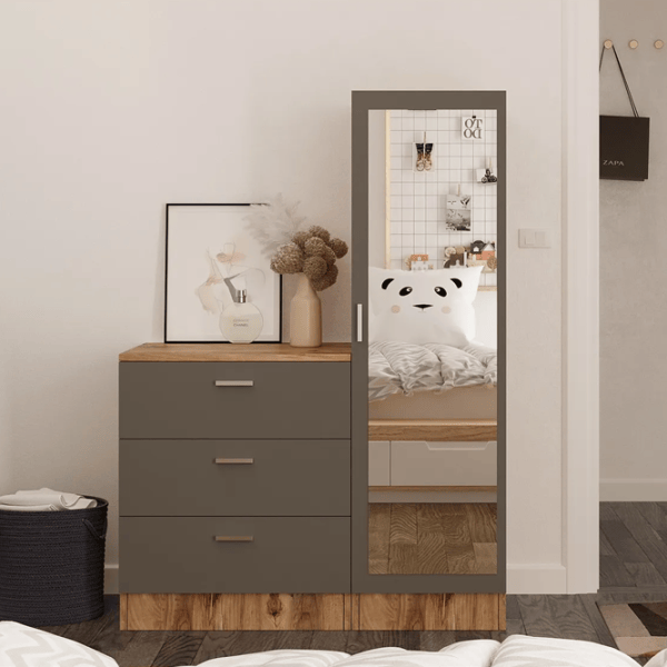 Comodă Trendy CC6-AA 140 x 100 x 45 / PAL / Antracit photo 4