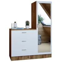 Comodă Trendy CC6-AW 140 x 100 x 45 / PAL / Alb