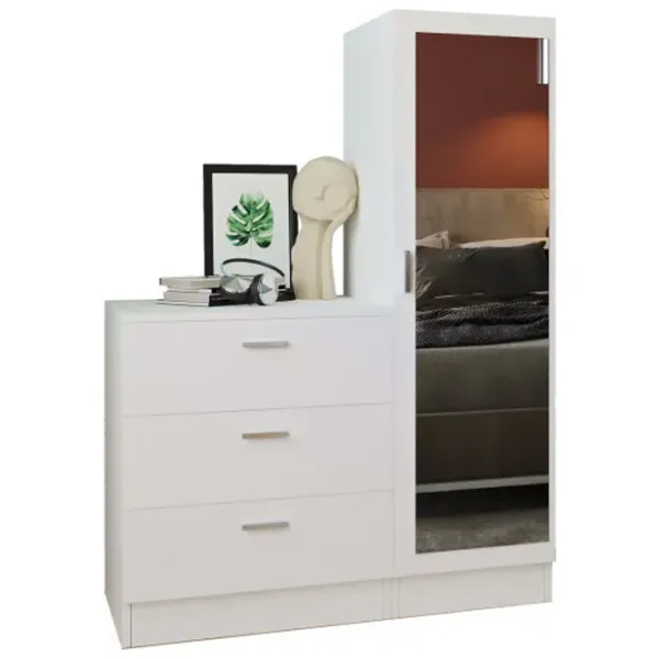 Comodă Trendy CC6-W 140 x 100 x 45 / PAL / Alb photo 1
