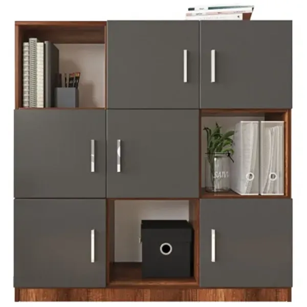 Comodă Trendy VO7-BA 121.8 x 120 x 37.6 / PAL / Antracit photo 1