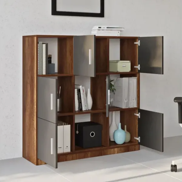 Comodă Trendy VO7-BA 121.8 x 120 x 37.6 / PAL / Antracit photo 5